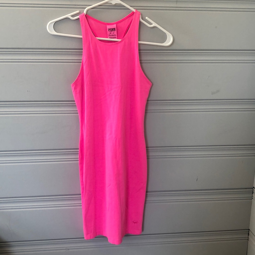 Victoria Secret PINK VS hot pink cotton dress XS